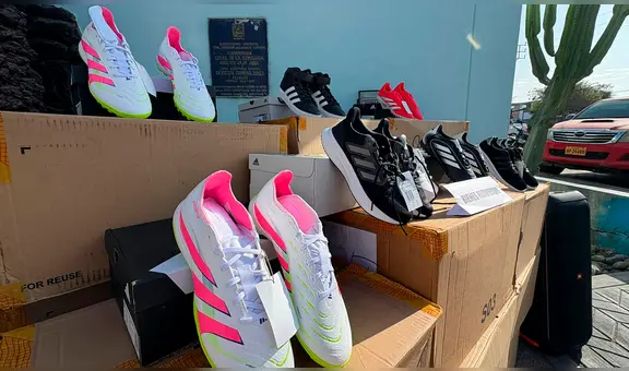 Delincuentes abandonan 50 cajas de zapatillas que fueron robadas en Tacna