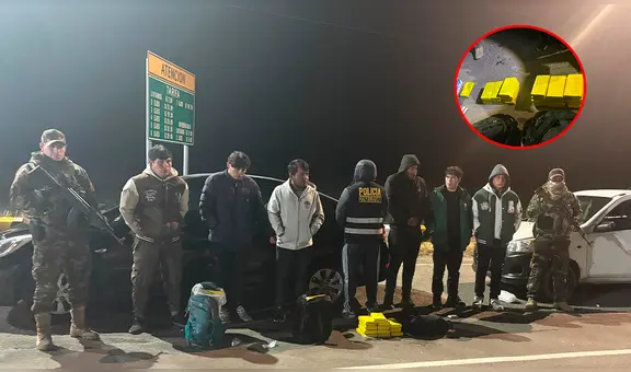 Puno: cae presunta banda con 32 paquetes de cocaína camuflados en mochilas