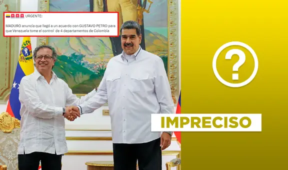 Nicolás Maduro y Gustavo Petro sí realizaron un acuerdo binacional, pero no por control territorial