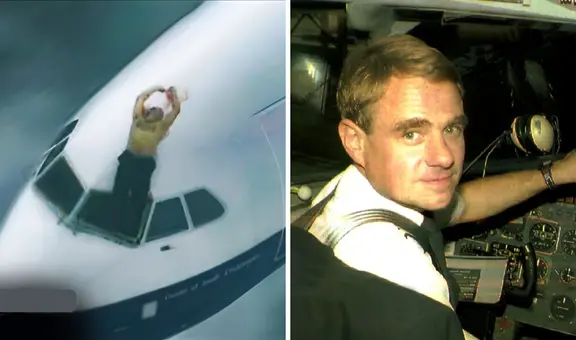 El piloto británico que desafió a la muerte: voló colgado del parabrisas a 8.000 metros y sobrevivió