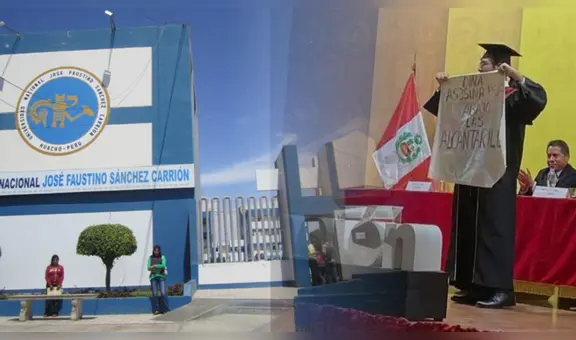 Egresado de la Universidad de Huacho protesta en graduación y acusa a Boluarte: "¡Dina asesina!"