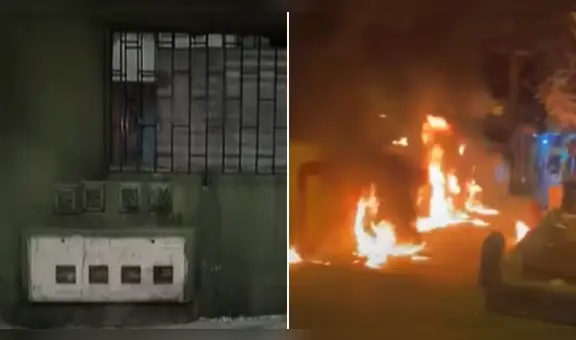 Presuntos barristas incendian casa de abuelos de hincha de la U en Rímac: sujetos grabaron su feroz ataque