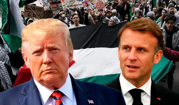 Donald Trump rechaza el plan de Macron sobre el reconocimiento del Estado de Palestina: "No me importa lo que él diga"