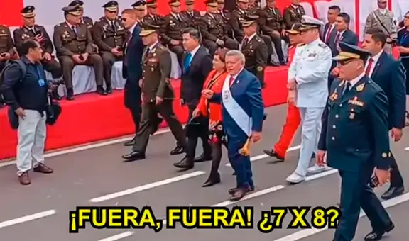 Ciudadanos rechazan a César Acuña y lo 'pifian' en pleno desfile de Trujillo: "¡Fuera! ¡Fuera!"