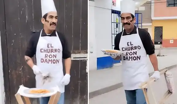 ‘Don Ramón’ peruano vende churros en calles de Lima y usuarios bromean: “Solo falta que se los coman sin pagar”