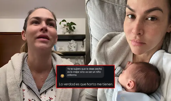 Anahí de Cárdenas responde fuerte a las críticas por no dar de lactar a su bebé: “He tenido cáncer, no tengo mamas”