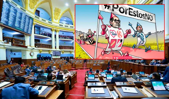 Por estos no: Carlincatura expone a los títeres de líderes políticos que postularon a la Mesa Directiva del Congreso