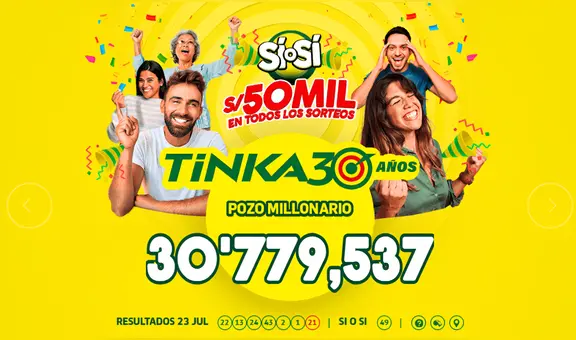 ¡No reventó el Pozo Millonario! Resultados de La Tinka del domingo 27 de julio: conoce los números ganadores