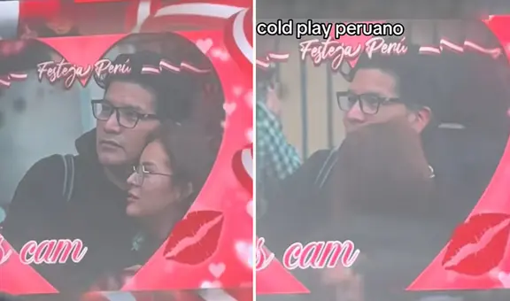 Pareja es captada en kiss cam en el Centro de Lima por Fiestas Patrias y animador no perdona: "¡Uy no, volteó!"
