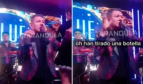 Dilbert Aguilar explota tras recibir botellazo durante su show en discoteca: "¿Quién fue?"