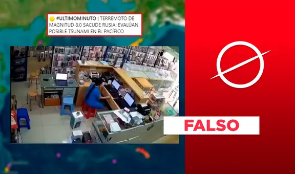 Este video no corresponde al terremoto de magnitud 8,8 ocurrido en Rusia, Kamchatsky