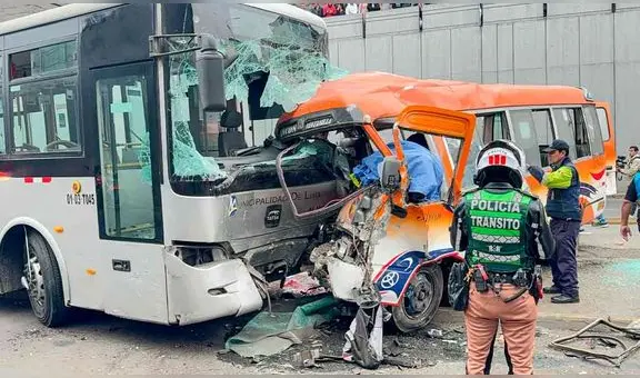 Desvío vehicular y cierre de tres estaciones del Metropolitano por fatal choque con El Anconero en la avenida Alfonso Ugarte