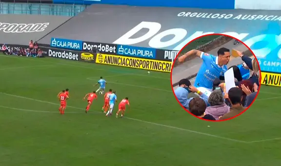 Yoshimar Yotún volvió con golazo para el 5-0 de Sporting Cristal: trepó el alambrado, saltó a la tribuna y celebró con su familia