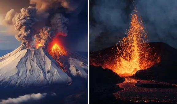 Captado en video: el volcán Klyuchevskoy entra en erupción tras el devastador terremoto de Kamchatka en Rusia