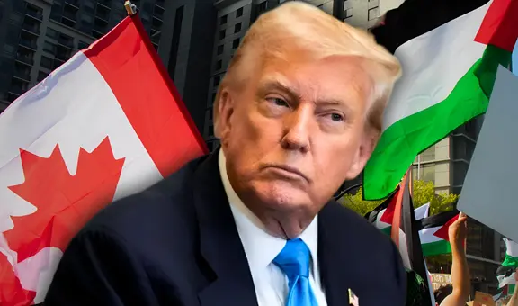 Trump dice que será muy "difícil" tener acuerdo comercial con Canadá porque reconocerán a Palestina como estado