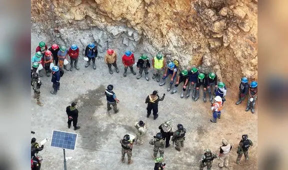 Pataz: intervienen a 23 mineros ilegales que extraían 40 kilos de oro mensual