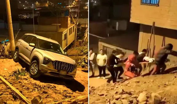 Delincuentes lo balean en su auto y cae por una pendiente en VMT: víctima permanece en UCI