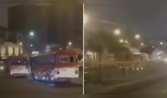 'Anconeros' son captados haciendo carreras cerca a Plaza Bolognesi luego de choque entre cúster y bus del Metropolitano que dejó 3 muertos
