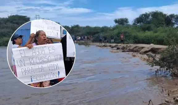 Lambayeque: sin agua potable hace cuatro meses, familias deben lavar y bañarse en el río