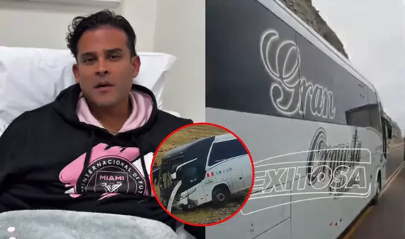 Christian Domínguez aclara video viral sobre maniobra peligrosa del conductor del bus de la Gran Orquesta: "Es maldad"