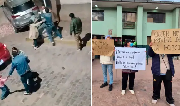 Separan a policías implicados en agresión contra padres de familia frente a sus hijos en Cusco