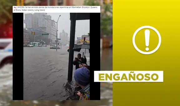 Video de inundación en Nueva York del 1 de agosto de 2025 fue grabado en 2023