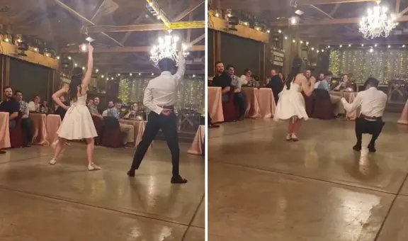 Pareja se casa y hace coreografía de anime 'Mashle' frente a invitados: "Mucho ambiente para la familia"