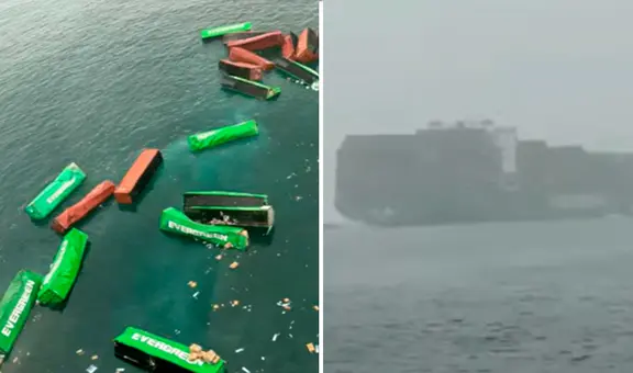 Reabren puerto del Callao: estuvo cerrado más de 5 horas por caída de decenas de contenedores de buque taiwanés