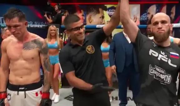 Jesús Pinedo luchó hasta el final, pero fue sometido: peruano perdió ante Movlid Khaybulaev por el título mundial de PFL 2025