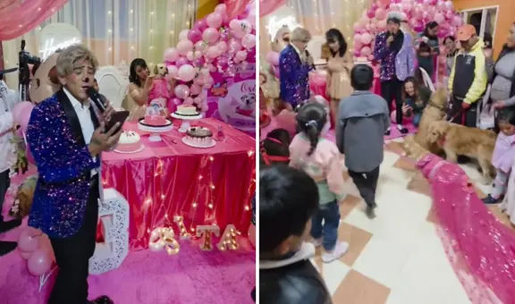 Perrita cumple 3 años y su dueña le organiza fiesta con payasos: "Tranquilamente podría ser yo"
