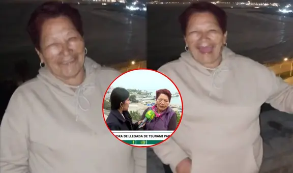 'Abuelita tsunami' abre cuenta de TikTok y aclara por qué llevó a su nieto a ver las olas del mar a pesar a alerta: "Estaba lejos, no iba a pasar nada"