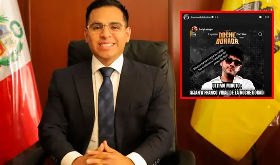 Franco Vidal comparte mensaje que incita a 'dibujitos' a tumbarse transmisión de La Noche Dorada tras cancelar su presentación