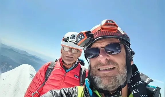 Dos alpinistas se salvaron de morir tras sufrir una noche a 15 grados bajo cero en los Alpes: "Fueron horas terribles"