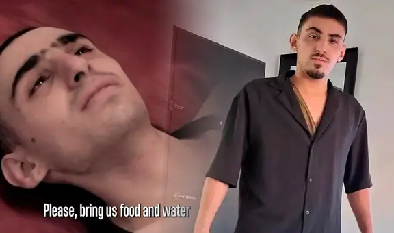 Rehén israelí relata en video las condiciones de vida en la Franja de Gaza: "Estoy al borde de la muerte"