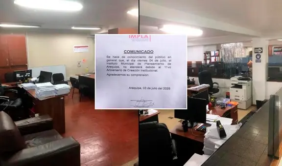 Arequipa: trabajadores ediles dejaron sin atención al público por aniversario