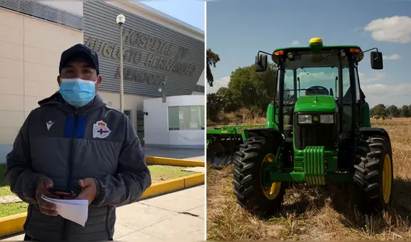 Padre de familia termina con pierna amputada tras ser arrastrado por tractor en fundo de Ica