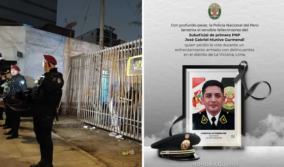 La Victoria: policía muere y otro queda herido tras violento enfrentamiento con delincuentes