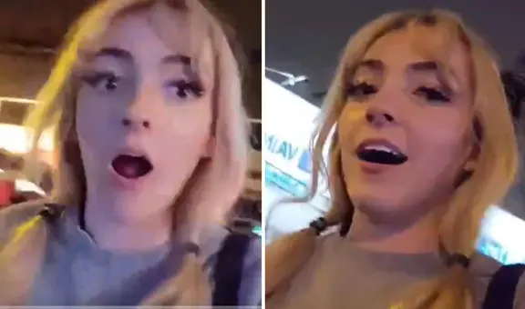 Streamer americana Sylvee graba accidente en vivo mientras caminaba por calles de Lima: “What the f...”