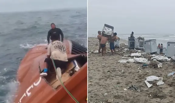 Productos caídos de contenedores asiáticos en mar peruano se venden en Ancón: "Está con agüita, pero no importa”