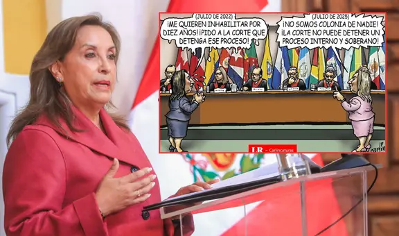 La doble moral de la presidenta: Carlincatura recuerda el día que acudió a la Corte IDH, pero hoy se niega a obedecerla