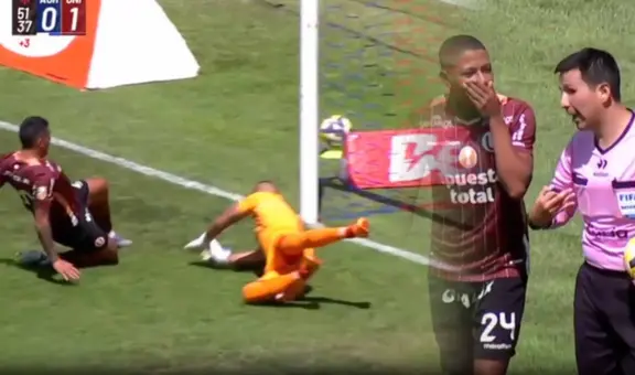 Alex Valera anotó de rebote, pero el árbitro anuló el gol: ¿por qué acabó el primer tiempo tras el penal errado de Universitario?