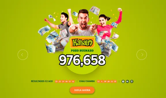 Resultados de la Kábala EN VIVO del martes 5 de agosto: jugada ganadora, números y Pozo Buenazo