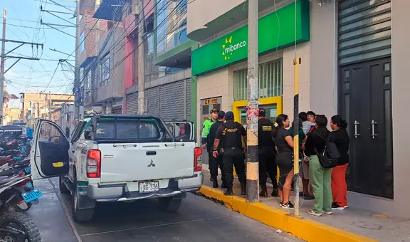 Alarmas de banco evitan robo en Chepén: delincuentes golpean a vigilante y huyen sin dinero