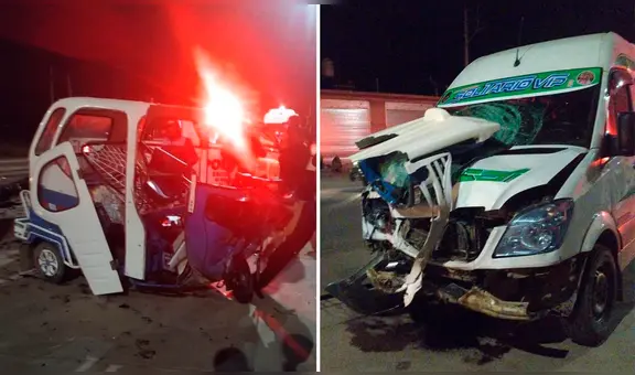 Mototaxista sale a trabajar y pierde la vida tras colisionar violentamente con miniván en Juliaca