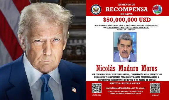 Gobierno de Trump duplica recompensa para arresto de Nicolás Maduro: "Es una amenaza para la seguridad nacional"