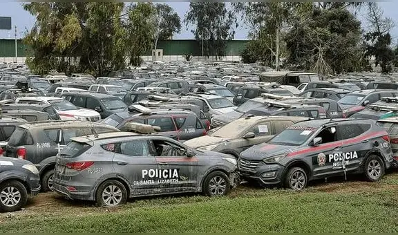 Mientras se agrava la inseguridad más de 8 mil vehículos PNP están inoperativos