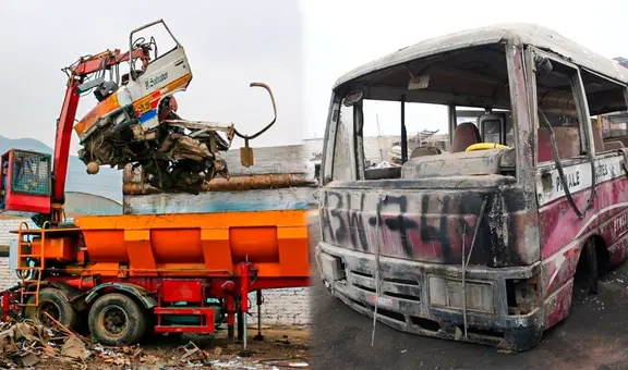 ATU destruye más de 200 vehículos informales de alto riesgo: acumulaban S/24 millones en multas