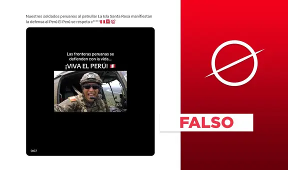 Mensaje de soldado peruano en defensa de la isla Santa Rosa contra acusación de Gustavo Petro es un montaje