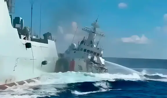 Dos buques chinos se estrellan y causan daños sustanciales durante persecución a barco filipino: se reportaron heridos