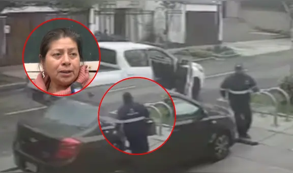 Cámaras captan a fiscalizador arrebatando canasta con tamales a madre ambulante en San Isidro: "Es un robo"